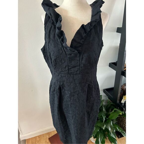 Dressbarn black size 12 cotton dress - Picture 1 of 5